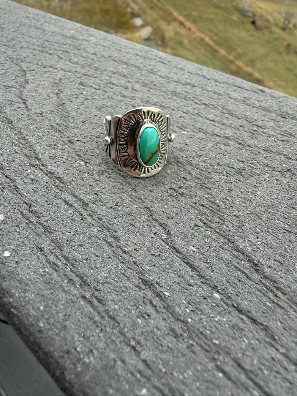 Turquoise and Silver Ring
